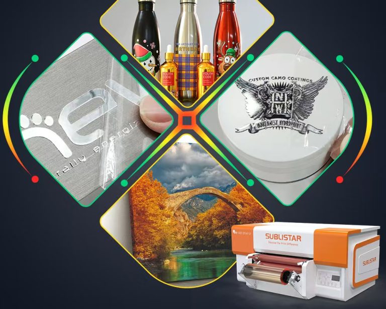 Different applications of 30cm UV DTF printer