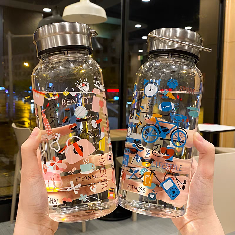 Glass Water Bottle