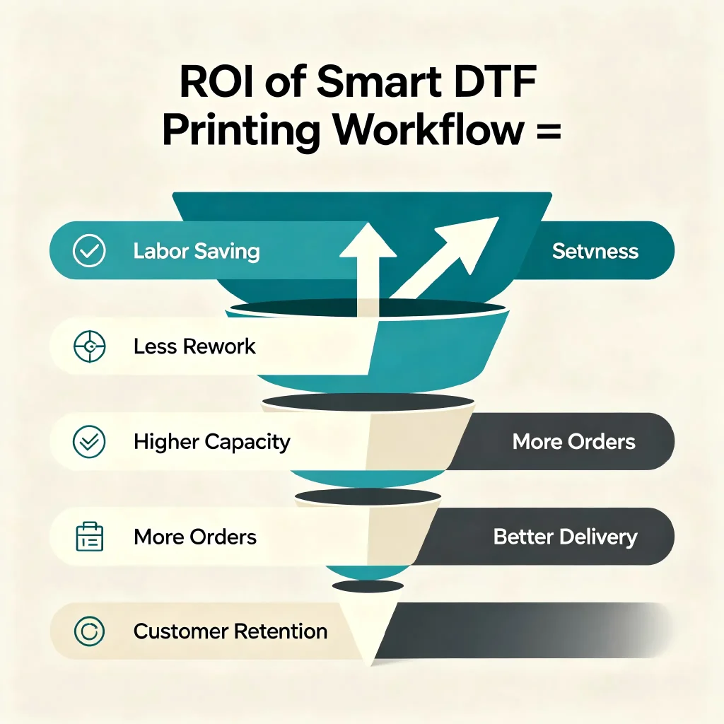 ROI of smart DTF printing workflow