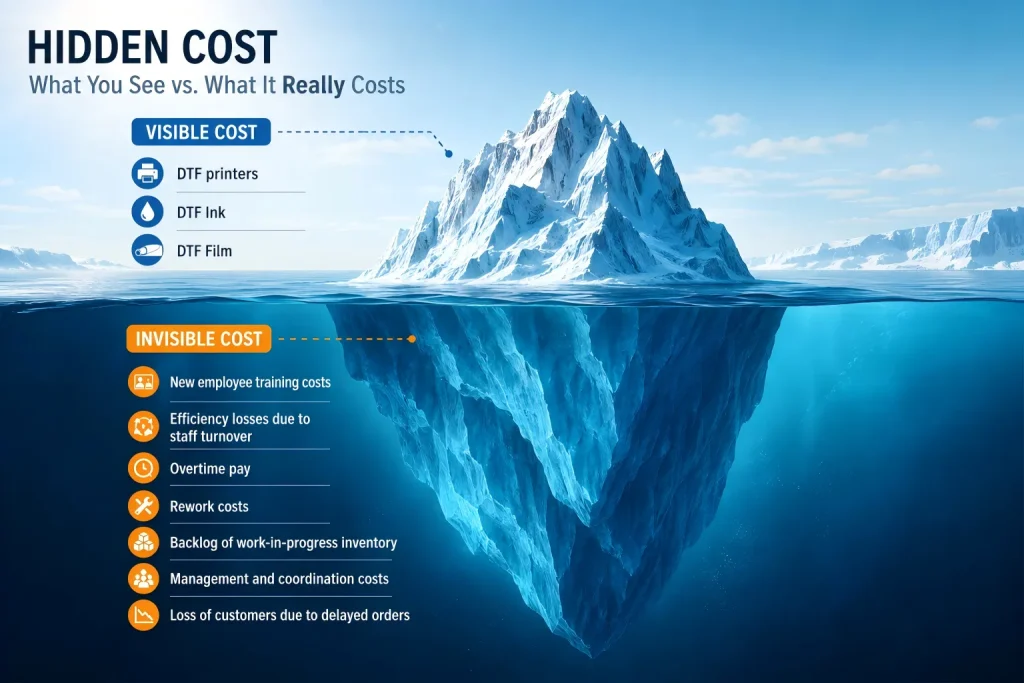 hidden costs in the DTF printing process